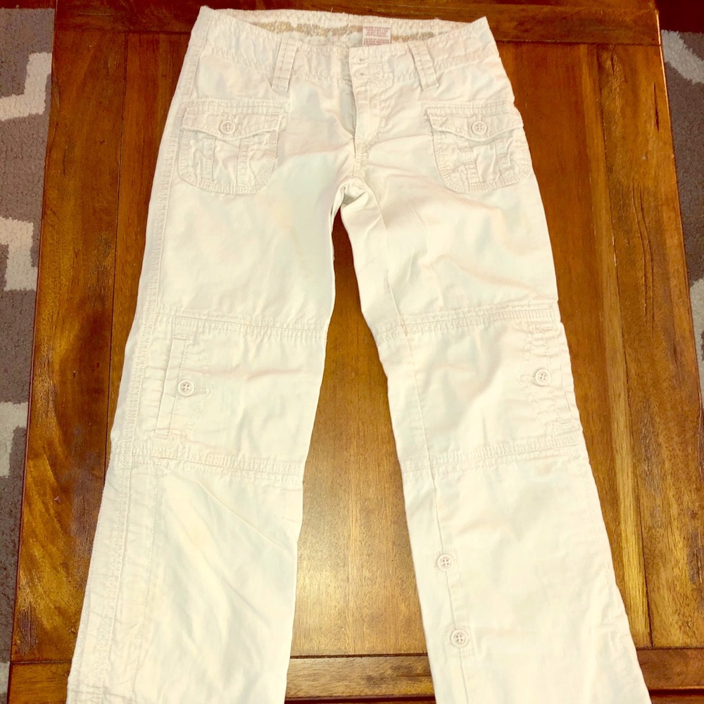 Girls cargo pants with tie up